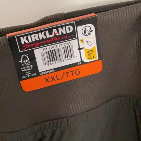 Kirkland Signature Brown Track Pants Comfortable Style - Picture 2 of 6